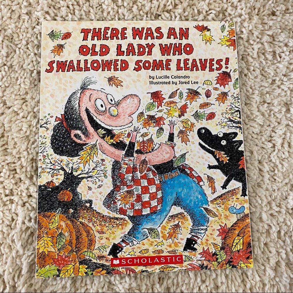 There was an old lady who swallowed some leaves!